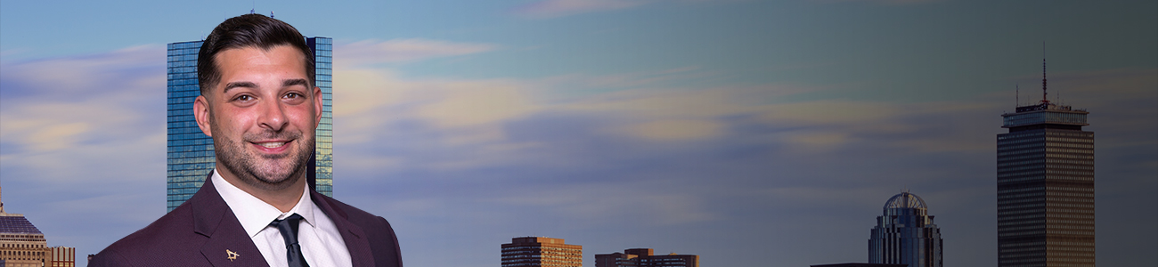 Matthew M. Foti with Boston skyline in the background