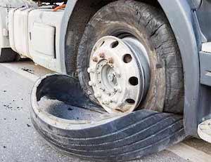 Blown tire